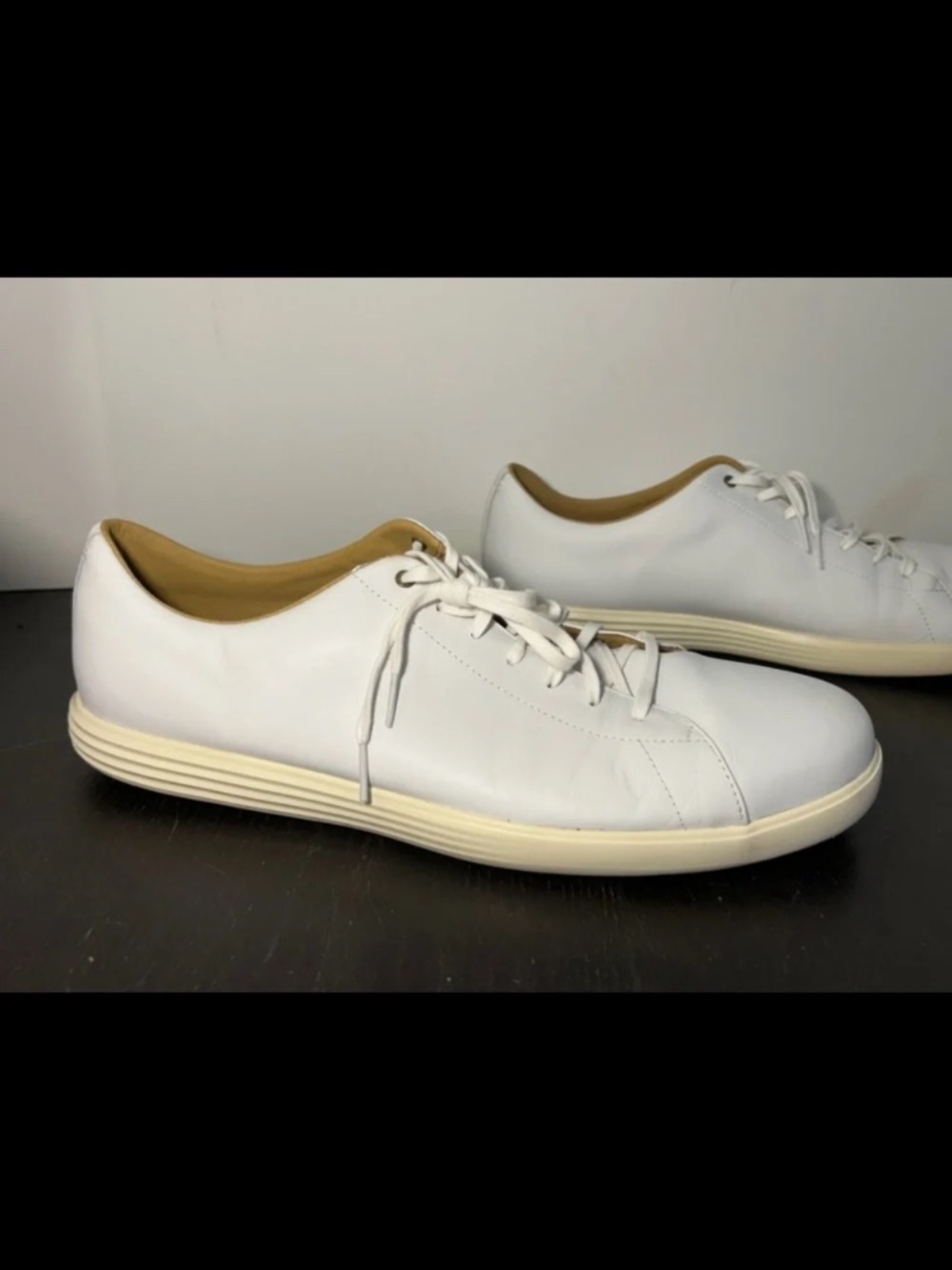 Cole Haan Grand Crosscourt II Leather Sneaker Shoes White Mens Size 15M